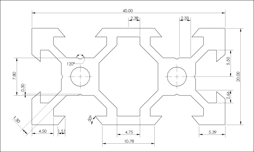 20 x40铝合金轮廓24缩略图